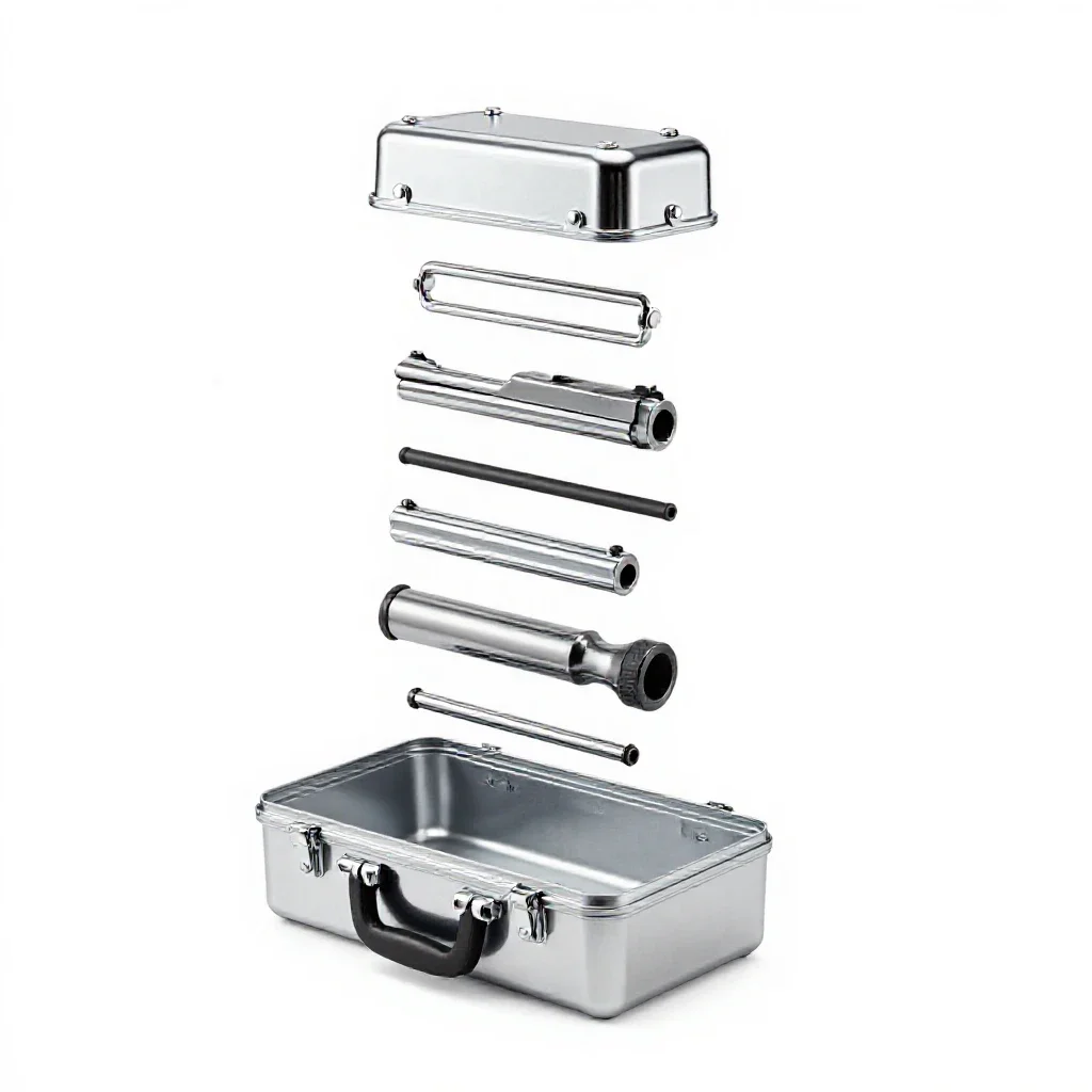 Gun case isolated on a white background