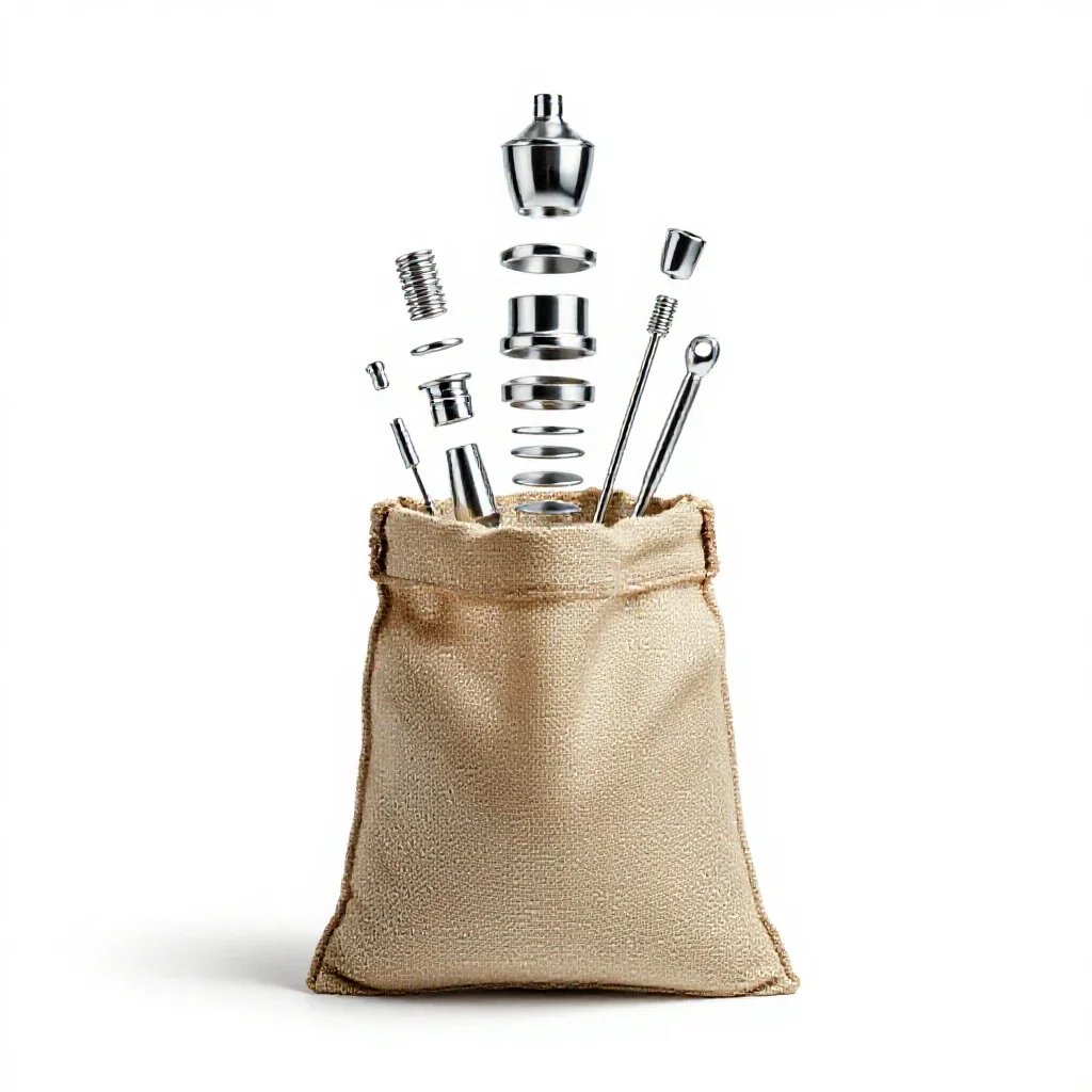 Gunnysack isolated on a white background