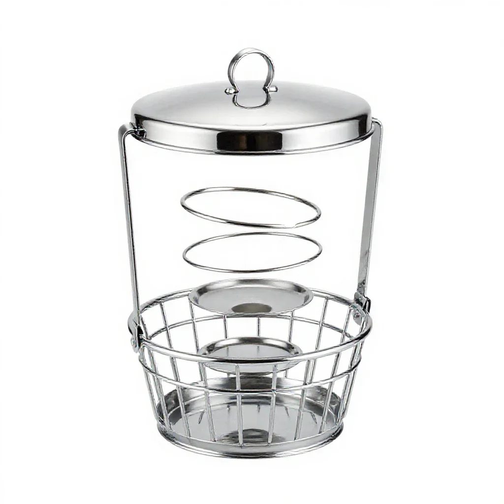 Hamper isolated on a white background