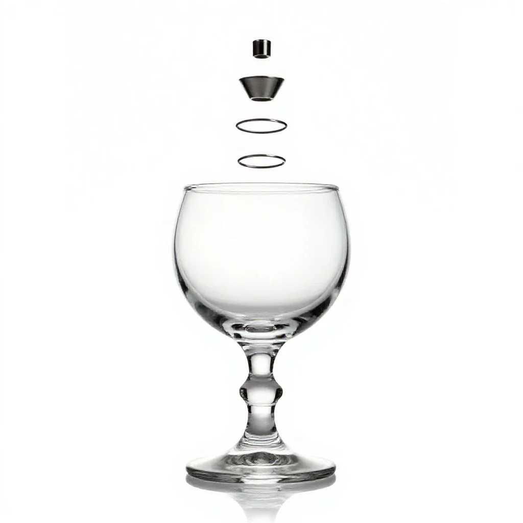 Liqueur glass isolated on a white background