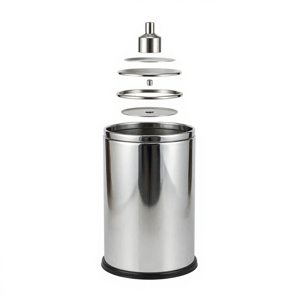 Litterbin isolated on a white background
