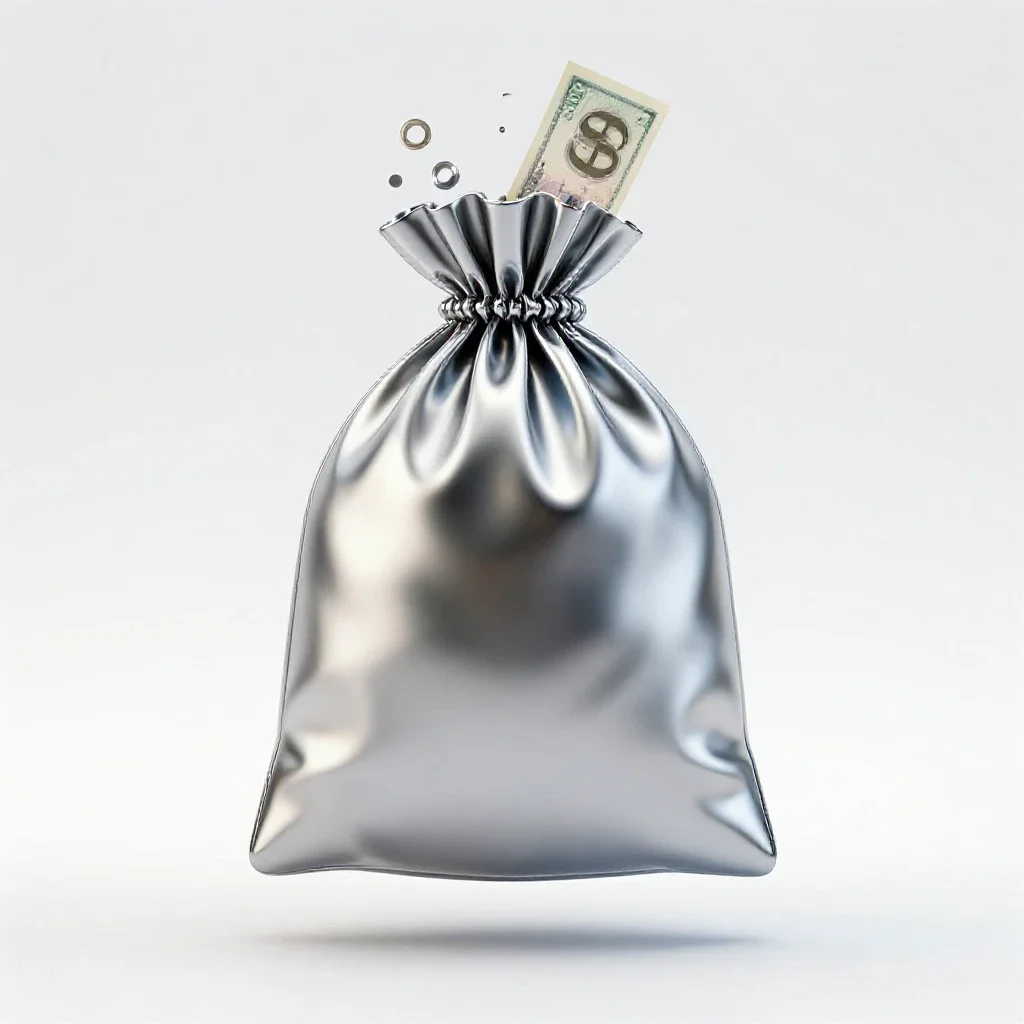 Moneybag isolated on a white background