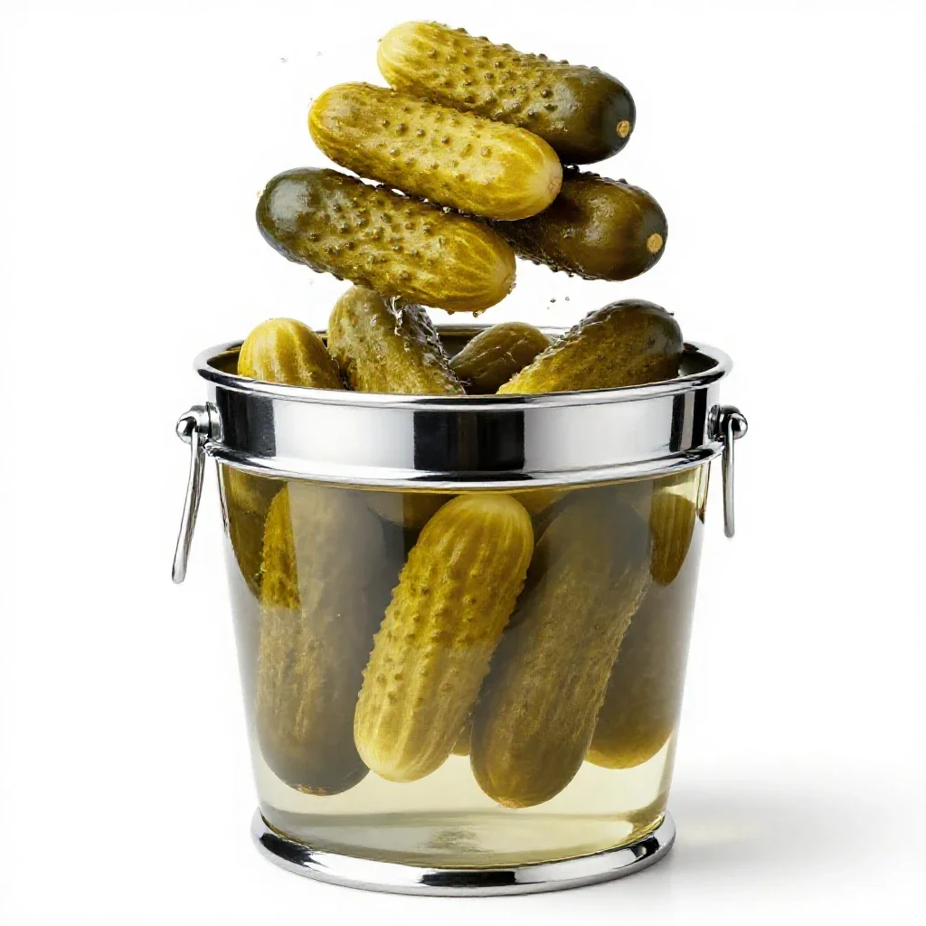 Pickle barrel isolated on a white background