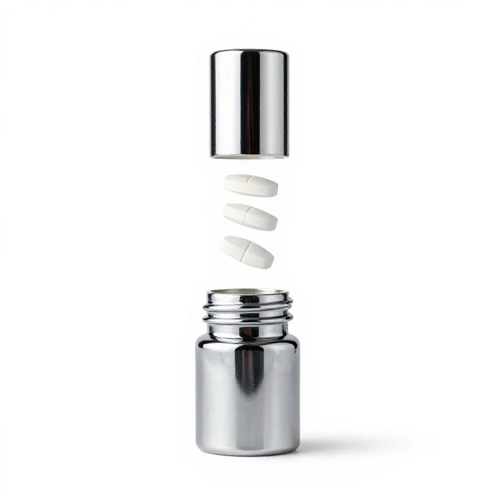 Pill bottle isolated on a white background