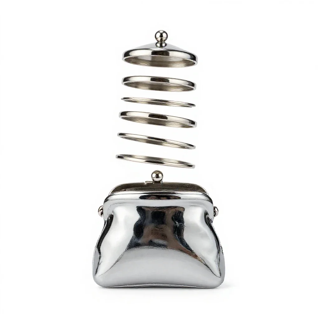 Purse isolated on a white background