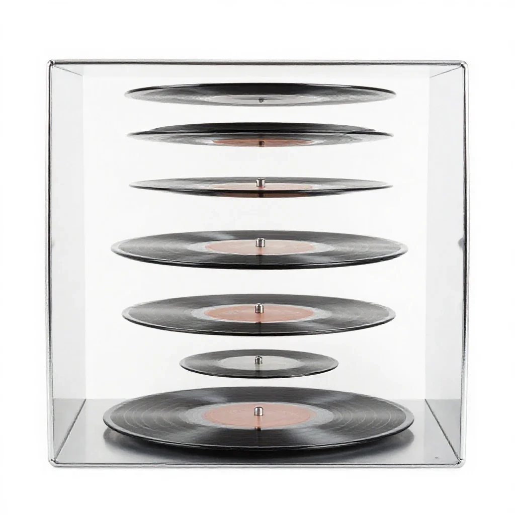 Record sleeve isolated on a white background