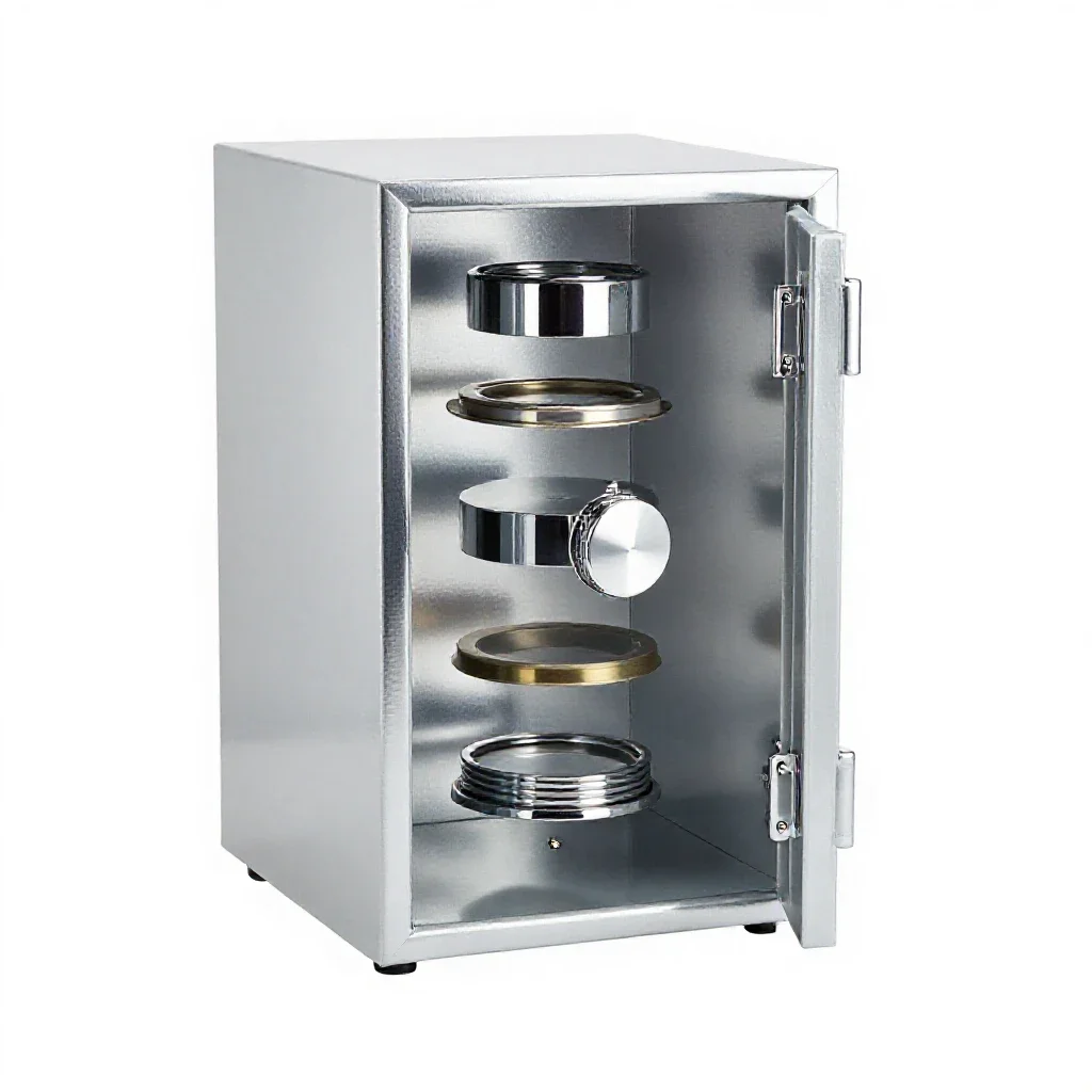 Safe-deposit isolated on a white background