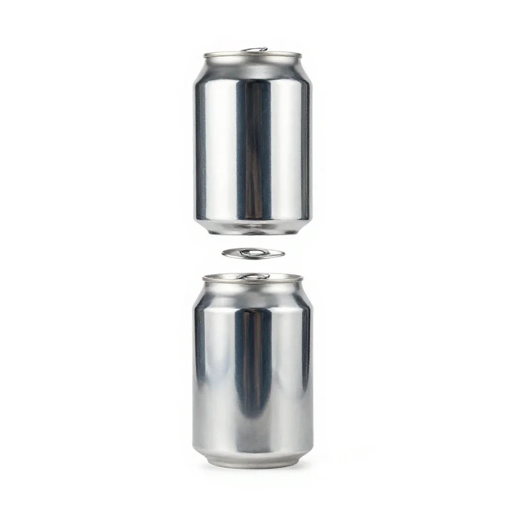 Soda can isolated on a white background