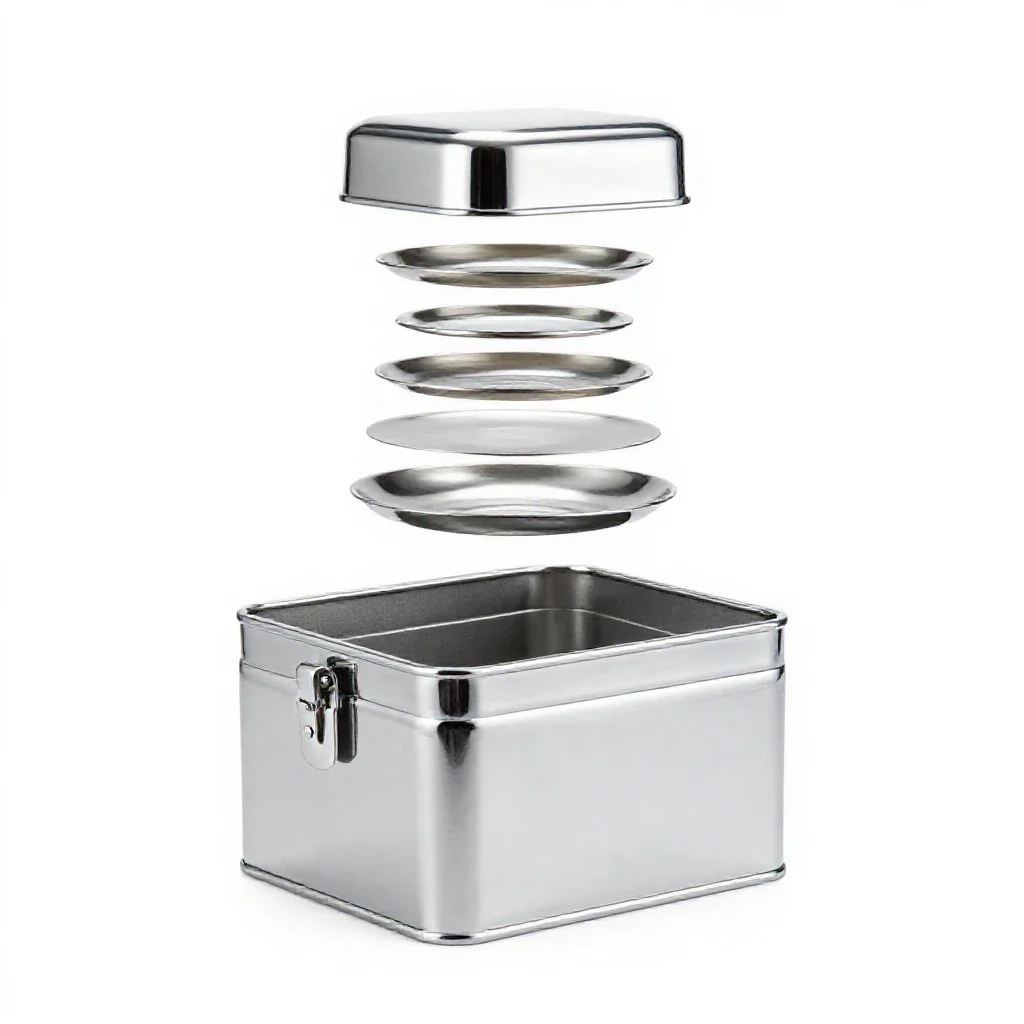 Tea chest isolated on a white background