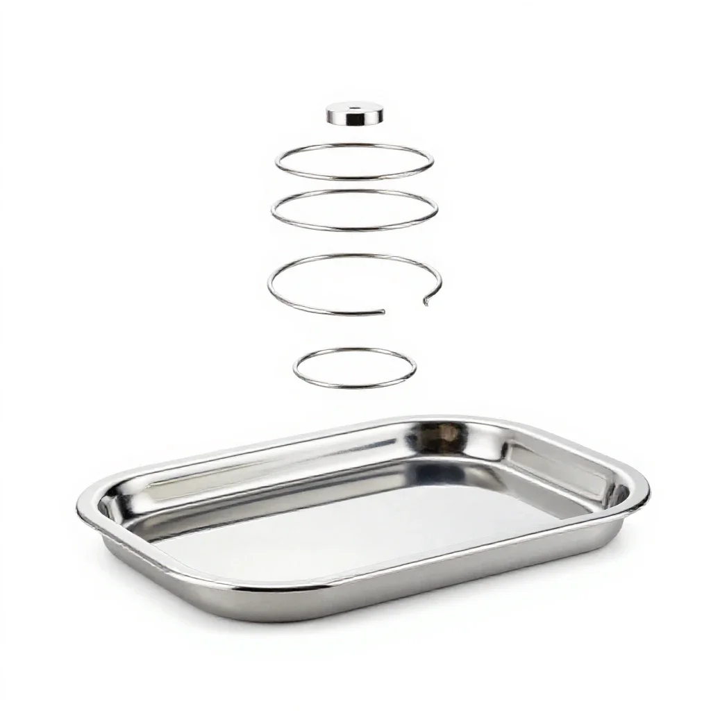 Tea tray isolated on a white background