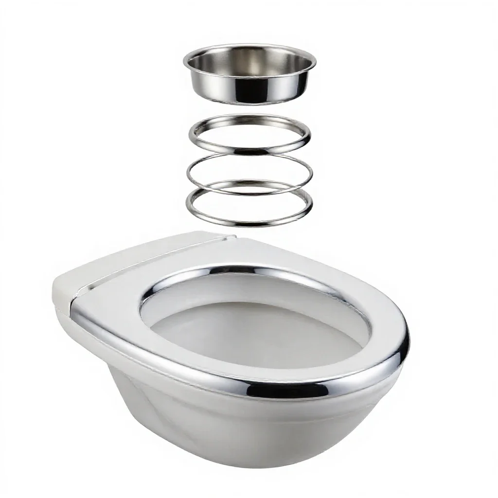 Toilet bowl isolated on a white background