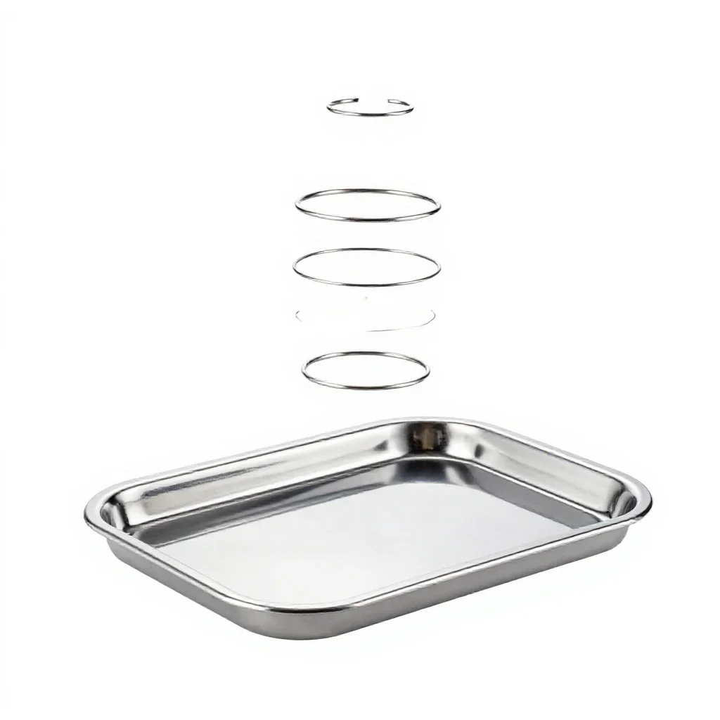 Tray isolated on a white background