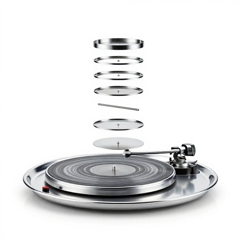 Turntable isolated on a white background