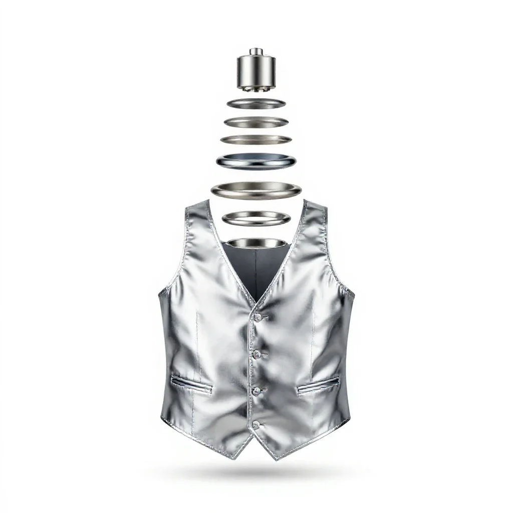 Vest pocket isolated on a white background