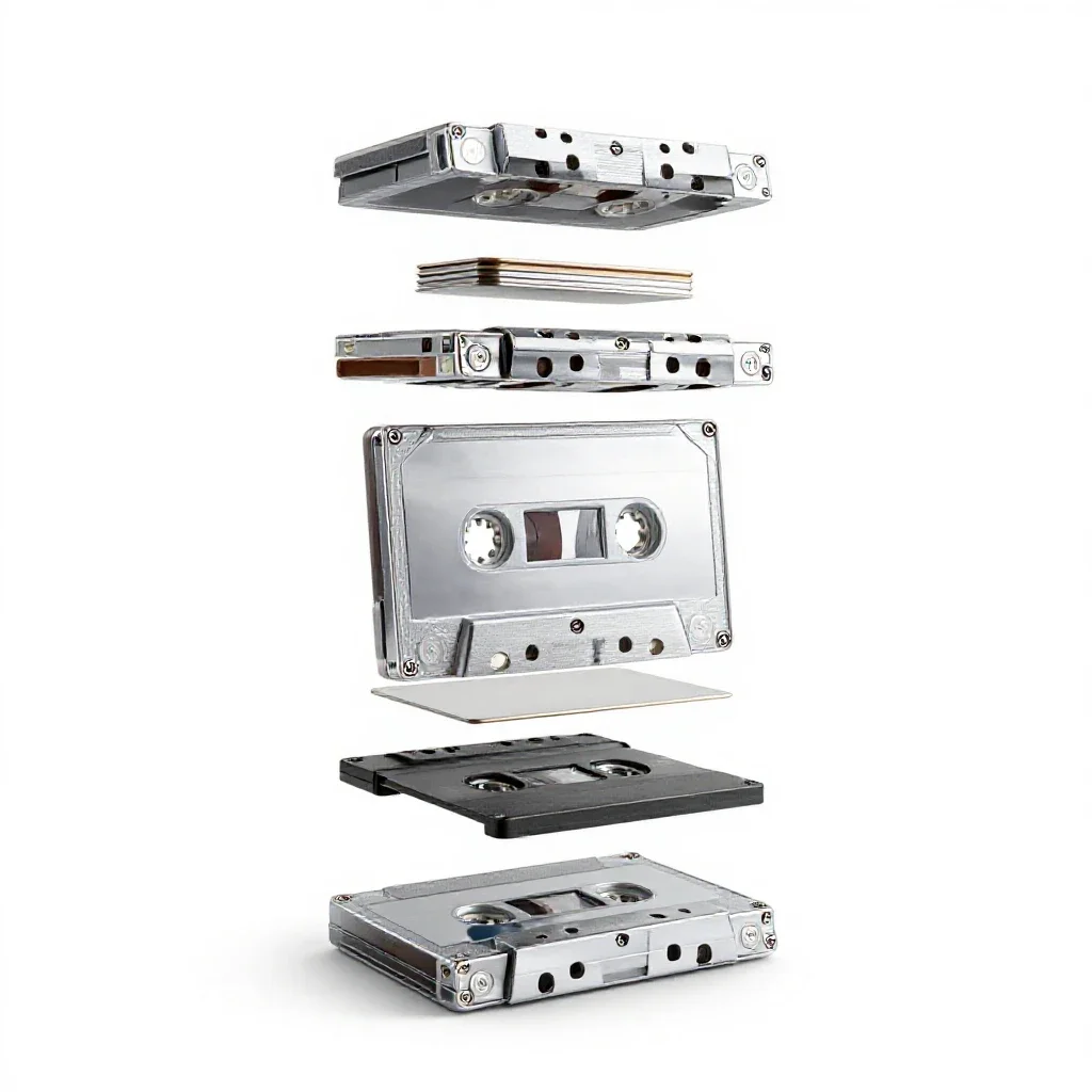 Videocassette isolated on a white background