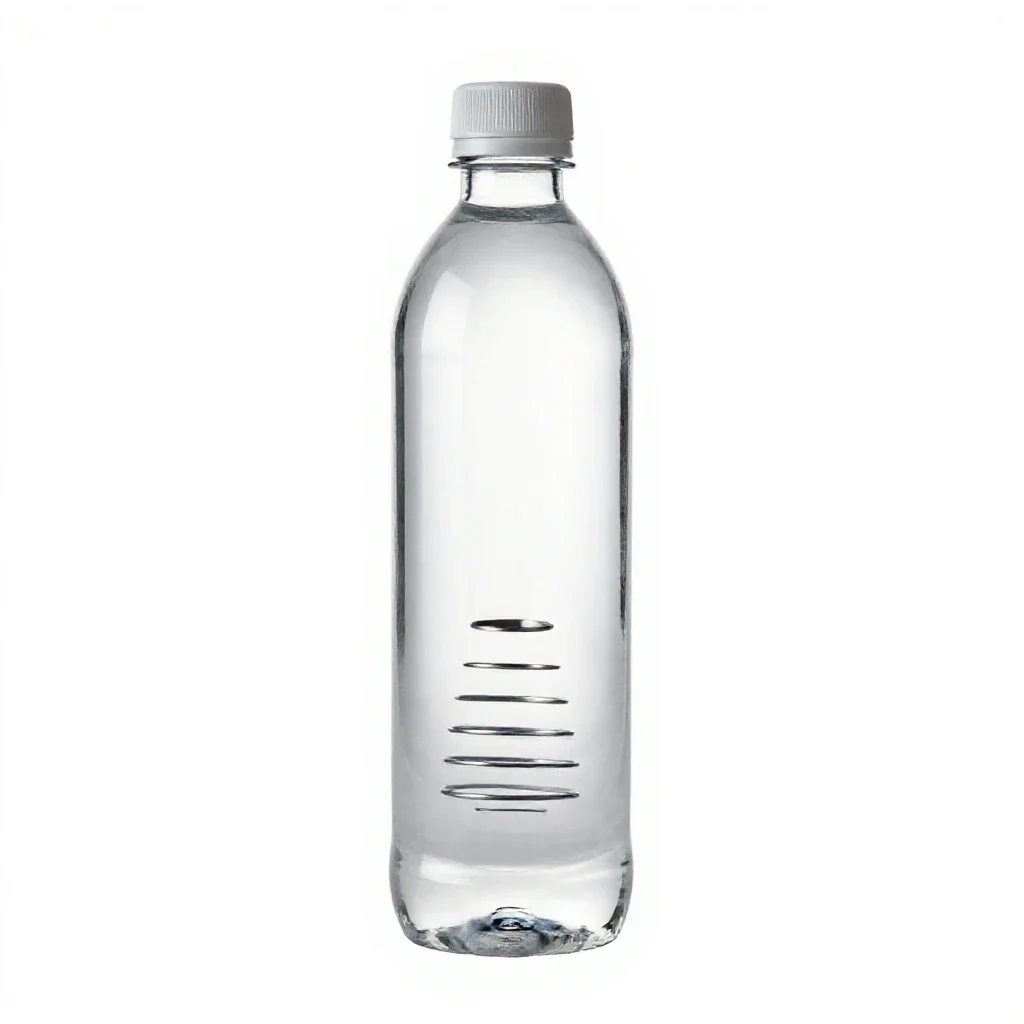 Water bottle isolated on a white background