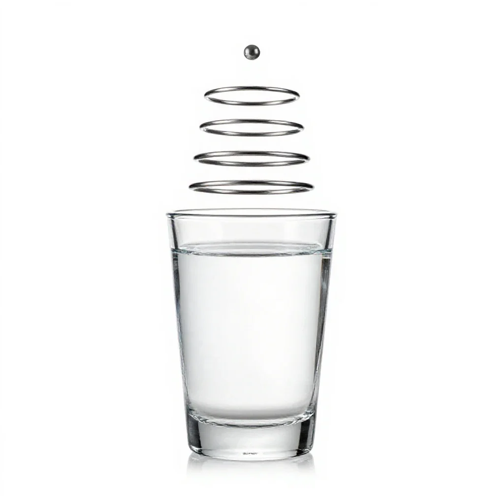 Water glass isolated on a white background