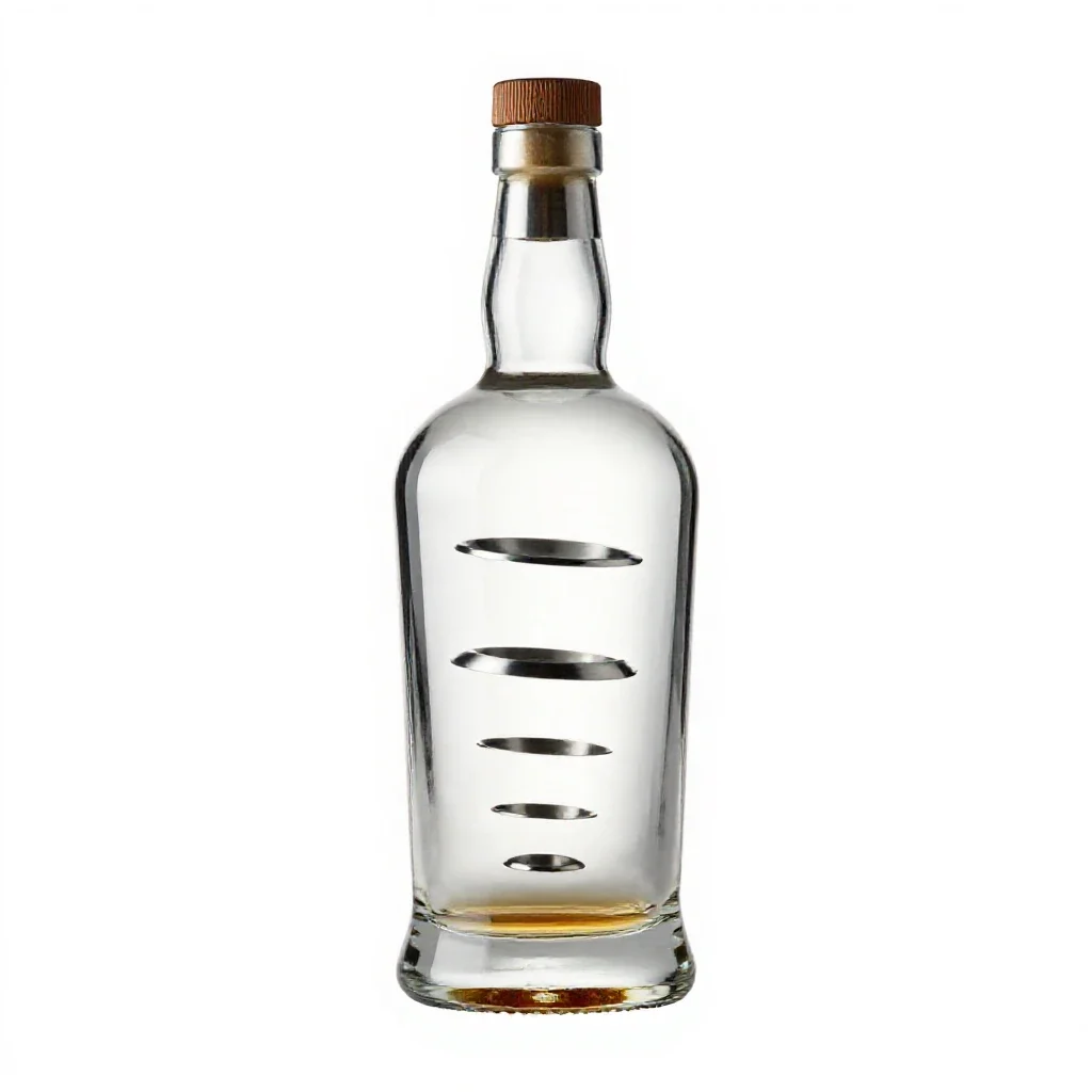 Whiskey bottle isolated on a white background