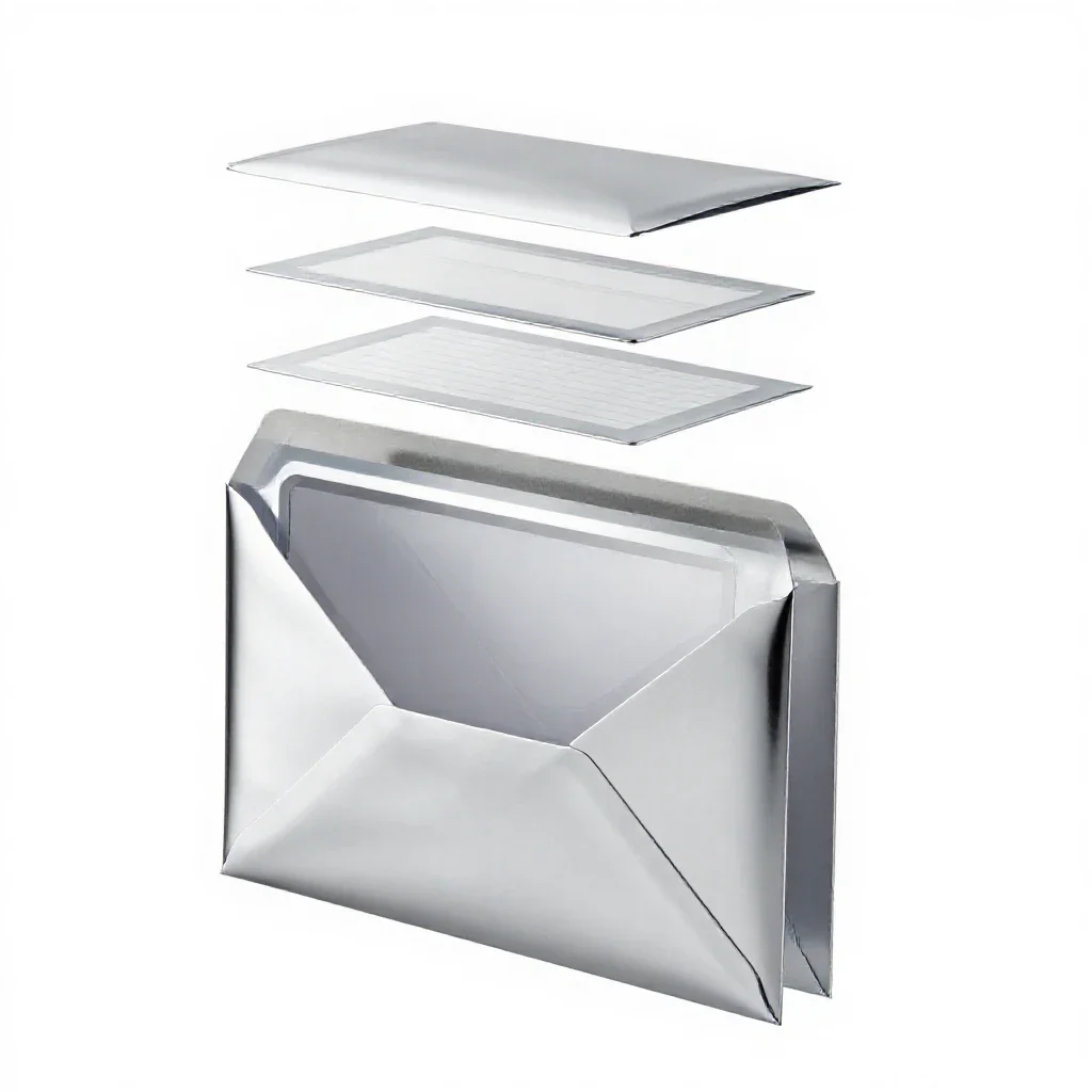 Window envelope isolated on a white background