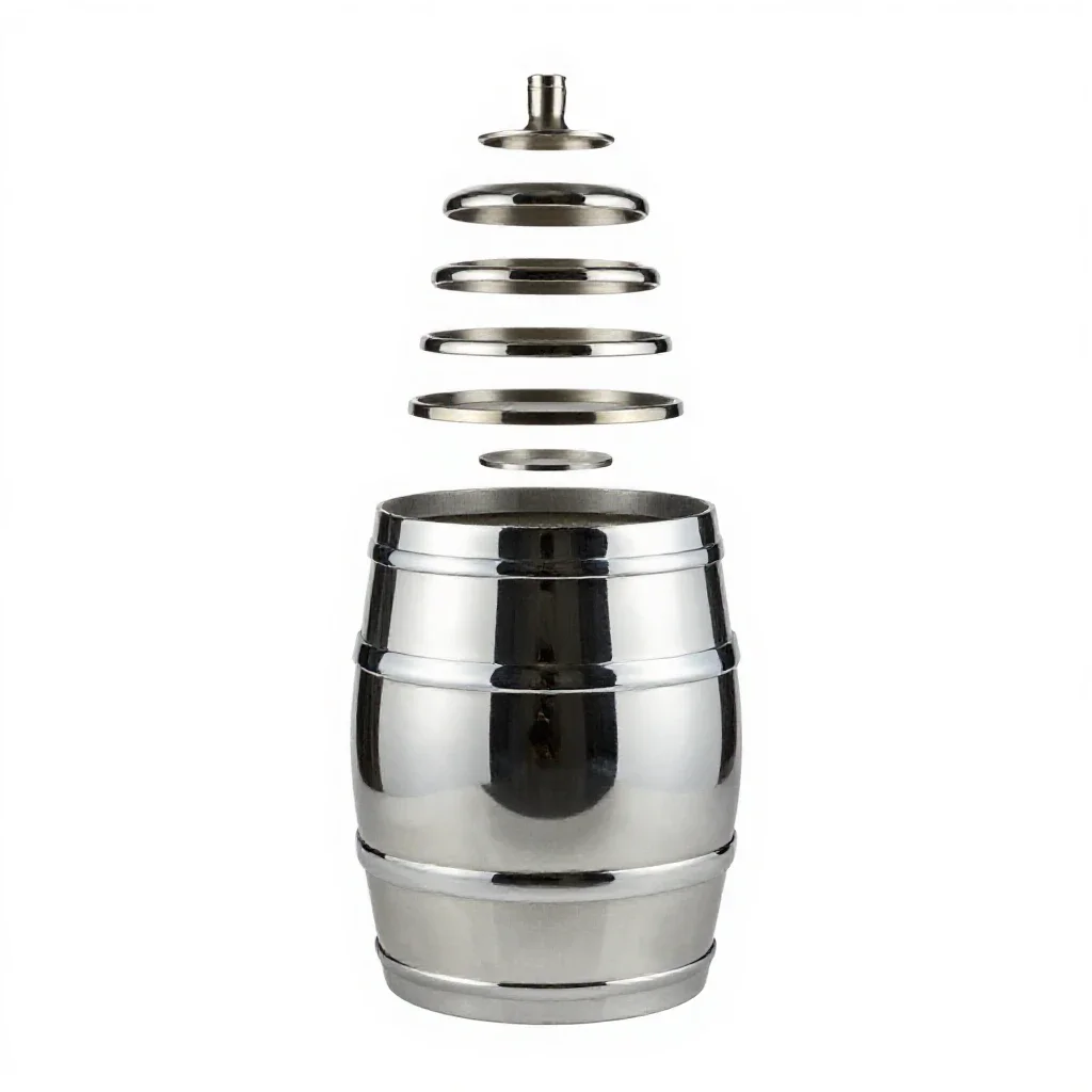 Wine cask isolated on a white background