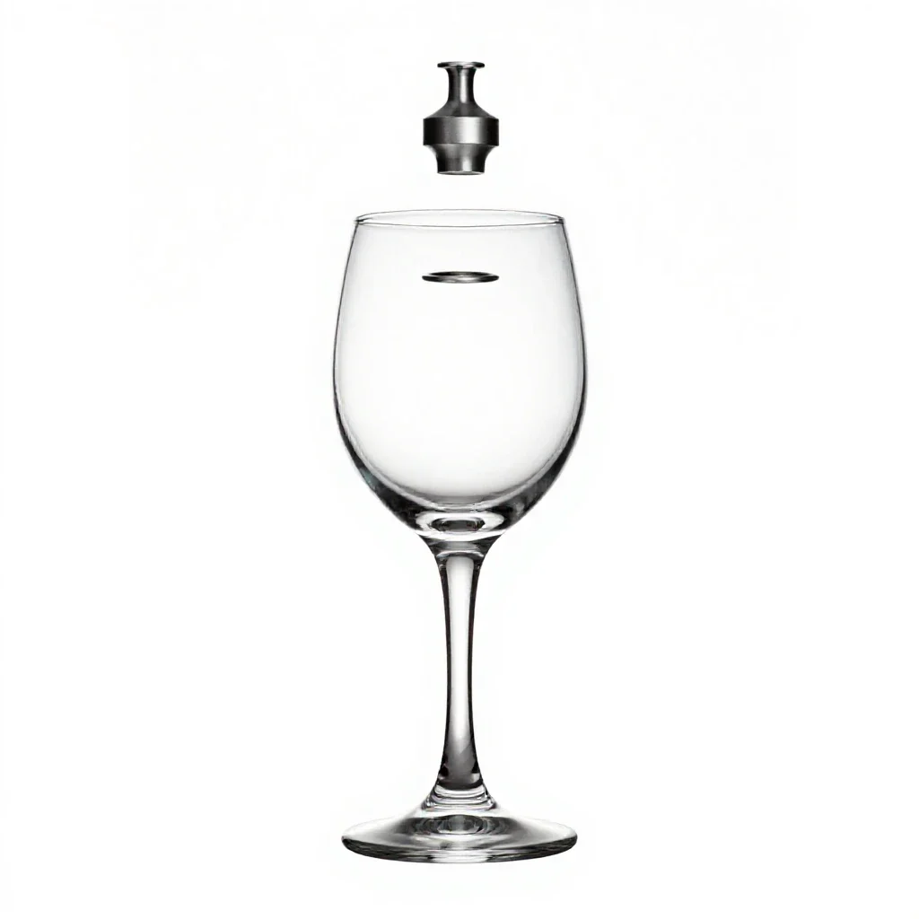 Wineglass isolated on a white background