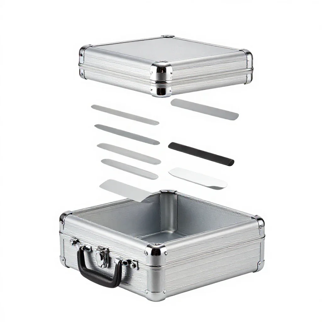 Attache case isolated on a white background