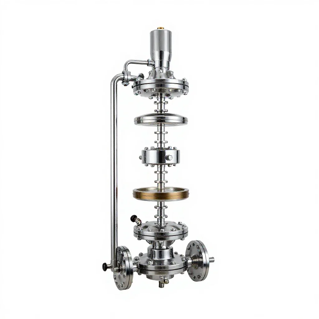 Auxiliary boiler isolated on a white background