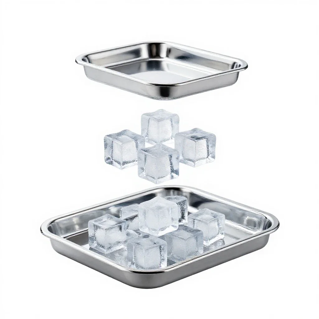 Icetray isolated on a white background