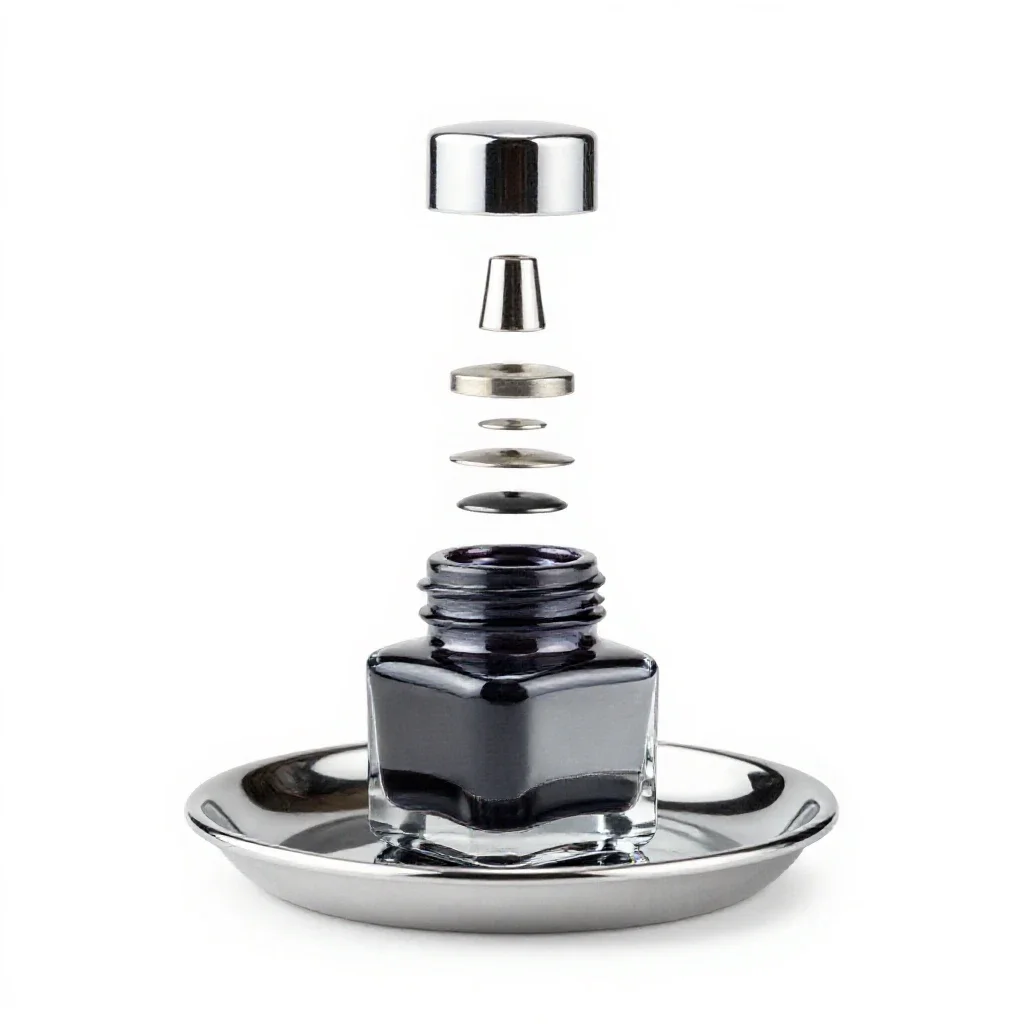 Inkstand isolated on a white background