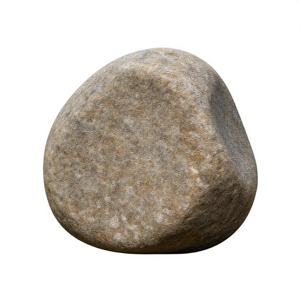 Boulder isolated on a white background