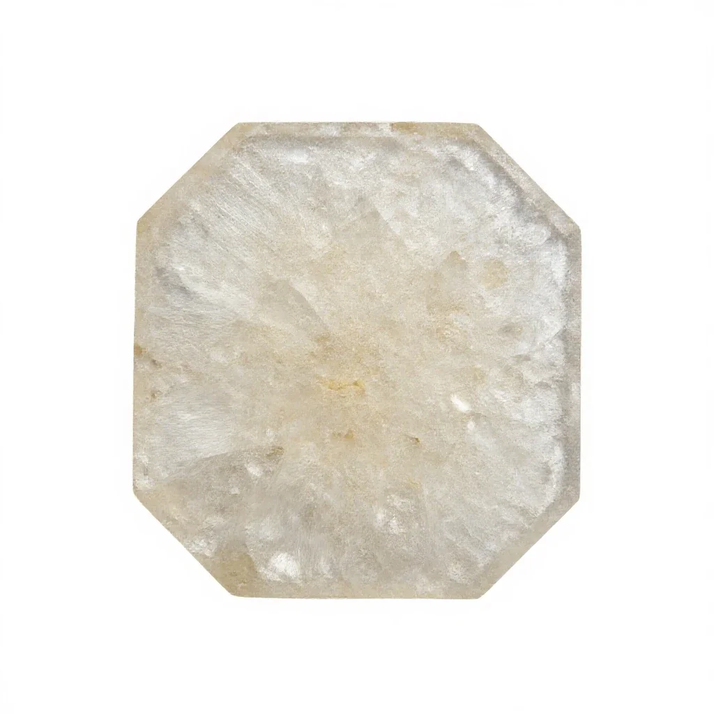 Crystallite isolated on a white background