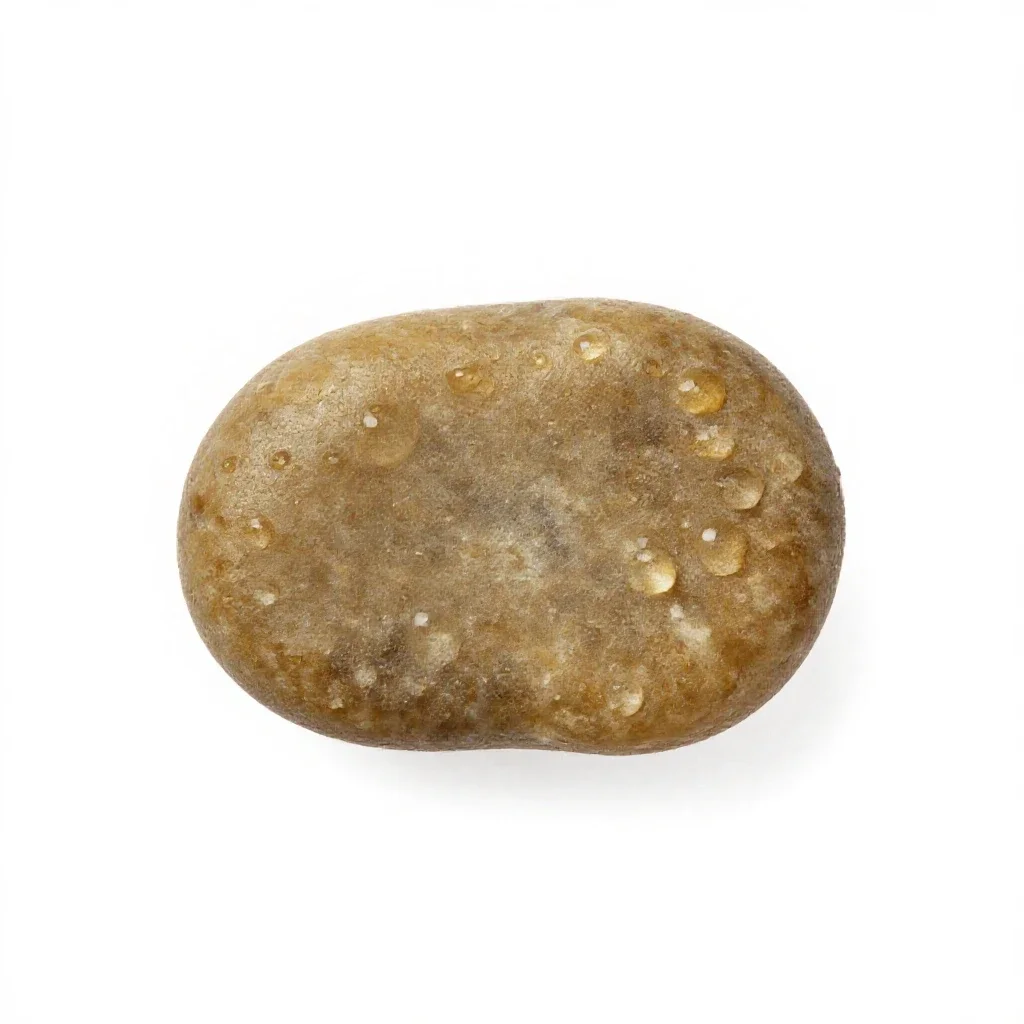 Gallstone isolated on a white background