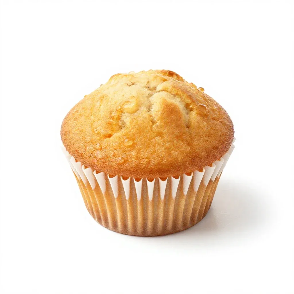 Muffin isolated on a white background