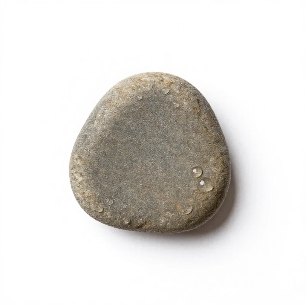 Pebble isolated on a white background