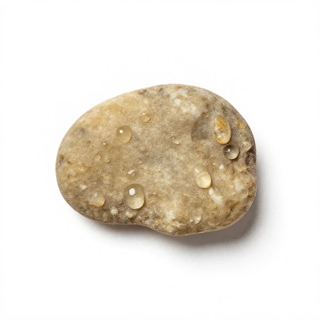 Ptyalith isolated on a white background