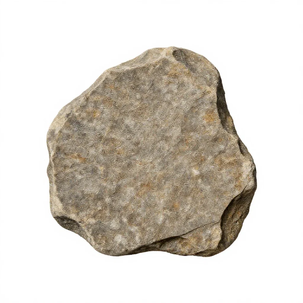 Wall rock isolated on a white background
