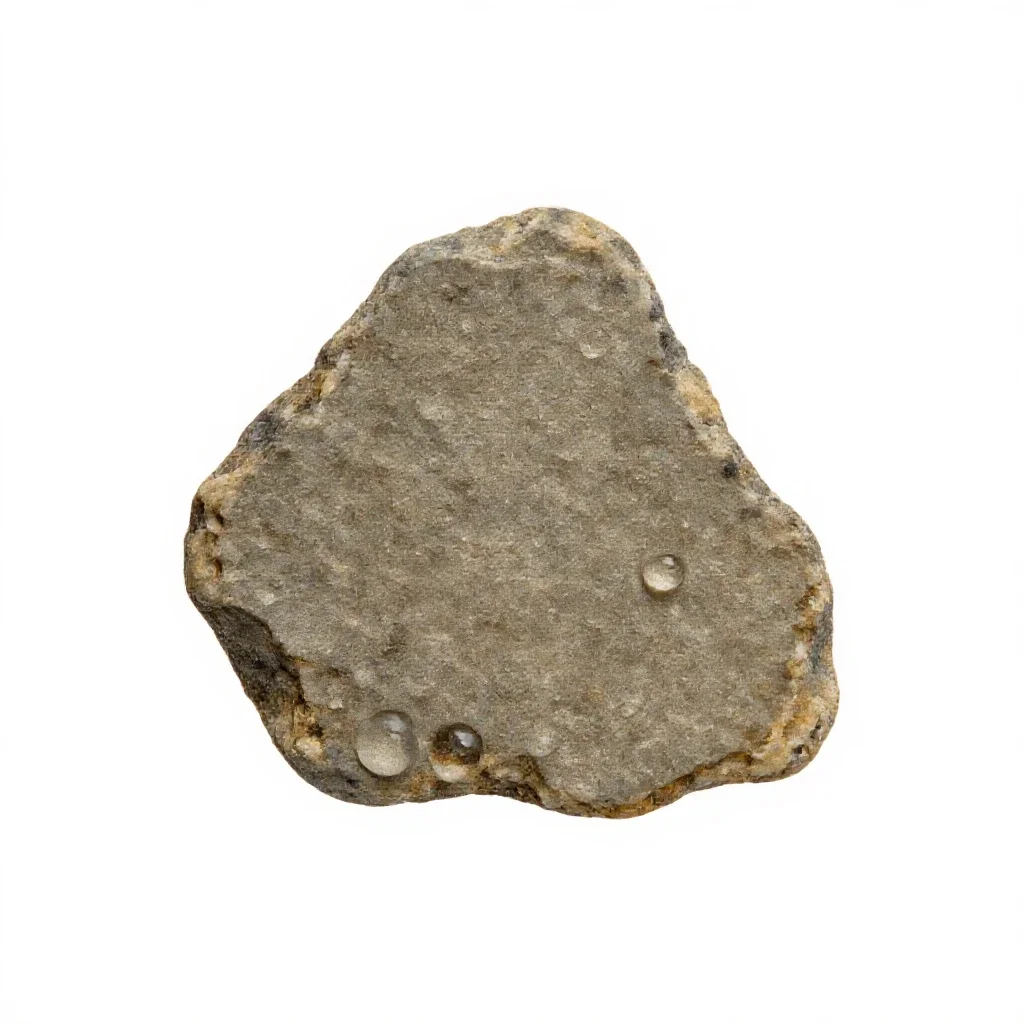 Xenolith isolated on a white background
