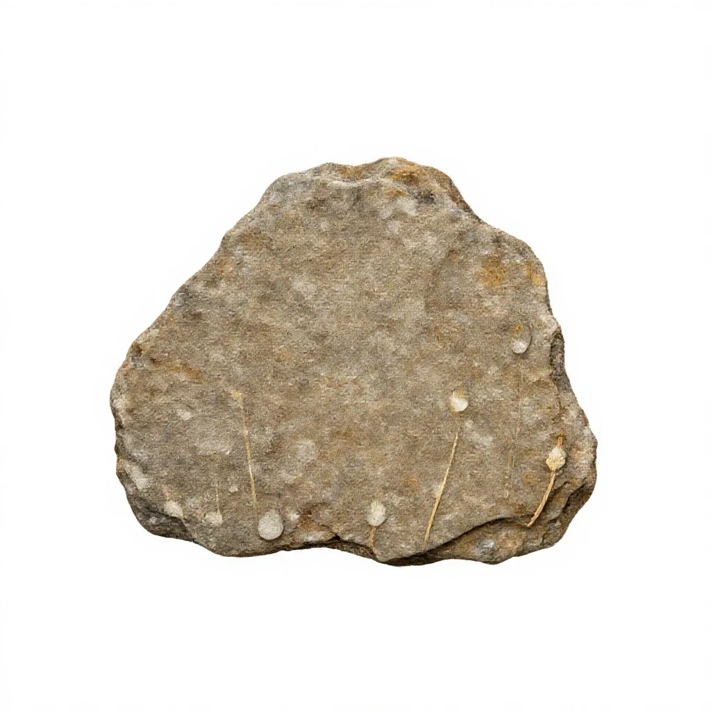 Outcrop isolated on a white background