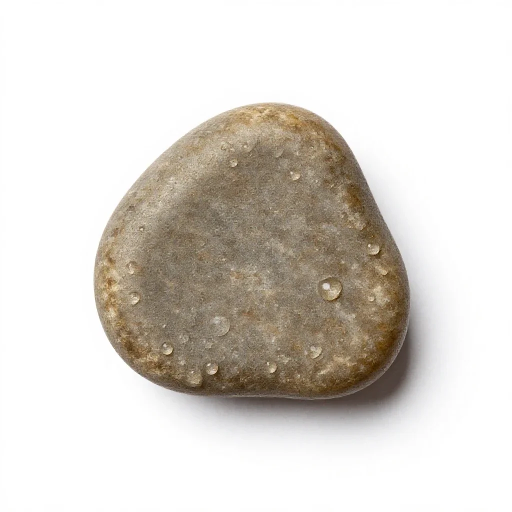 Urolith isolated on a white background