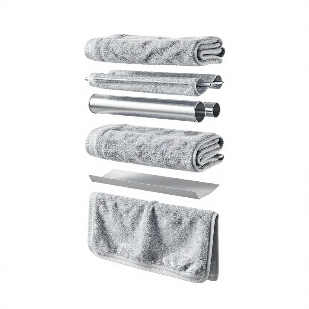 Bath towel isolated on a white background