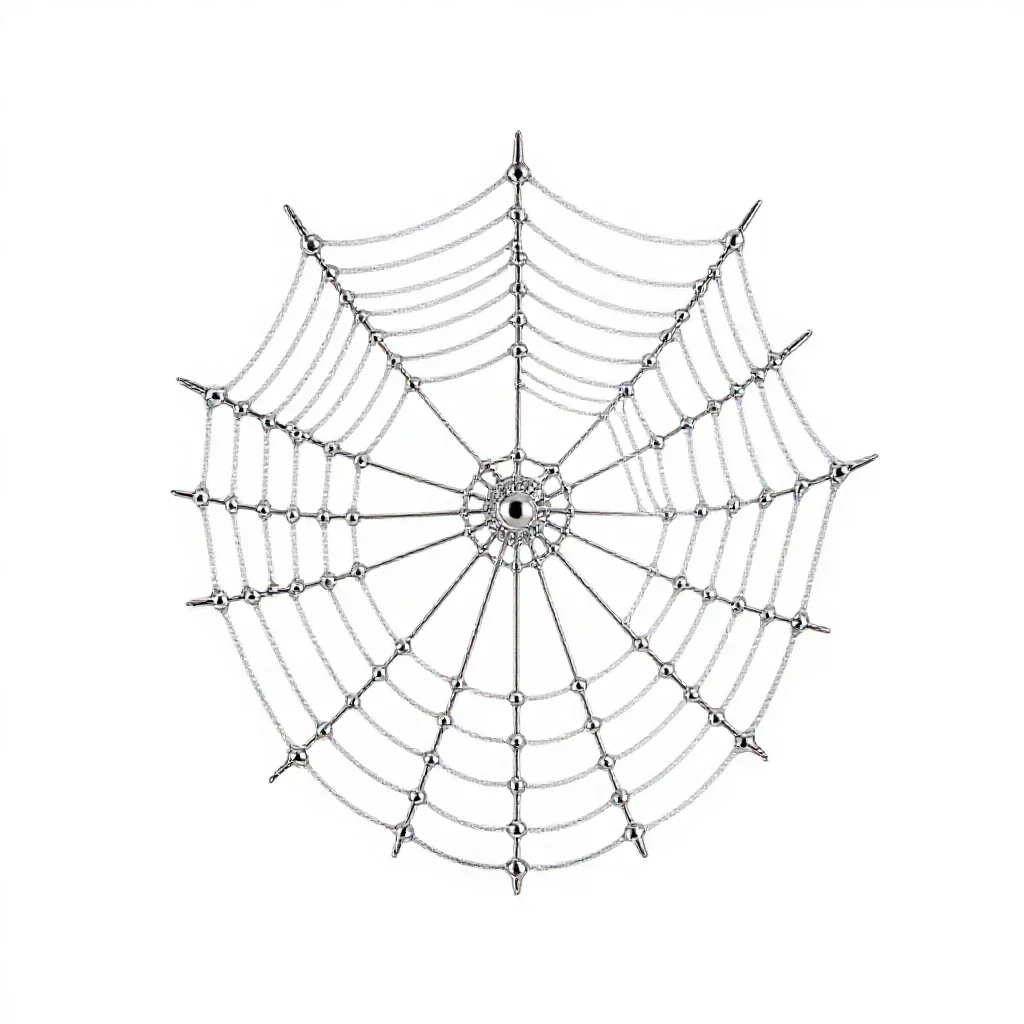 Cobweb isolated on a white background
