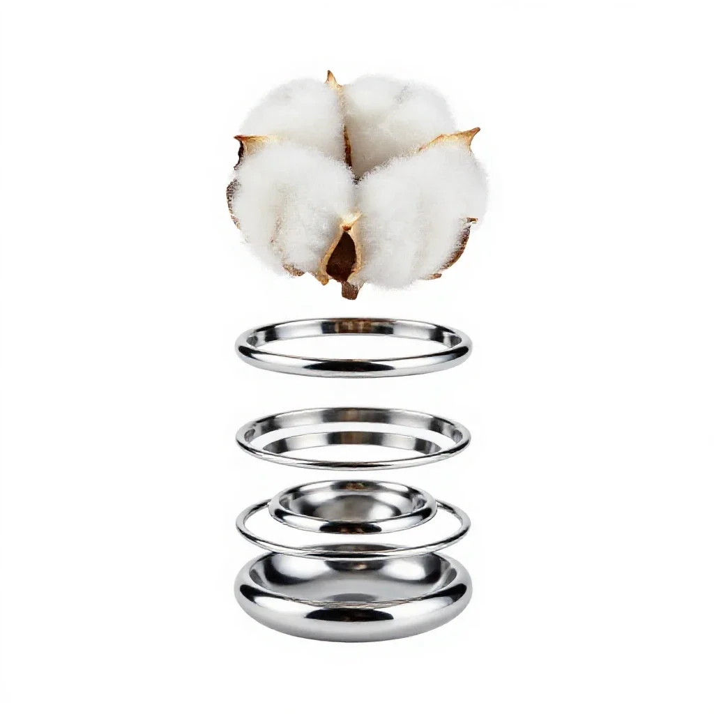 Cotton isolated on a white background