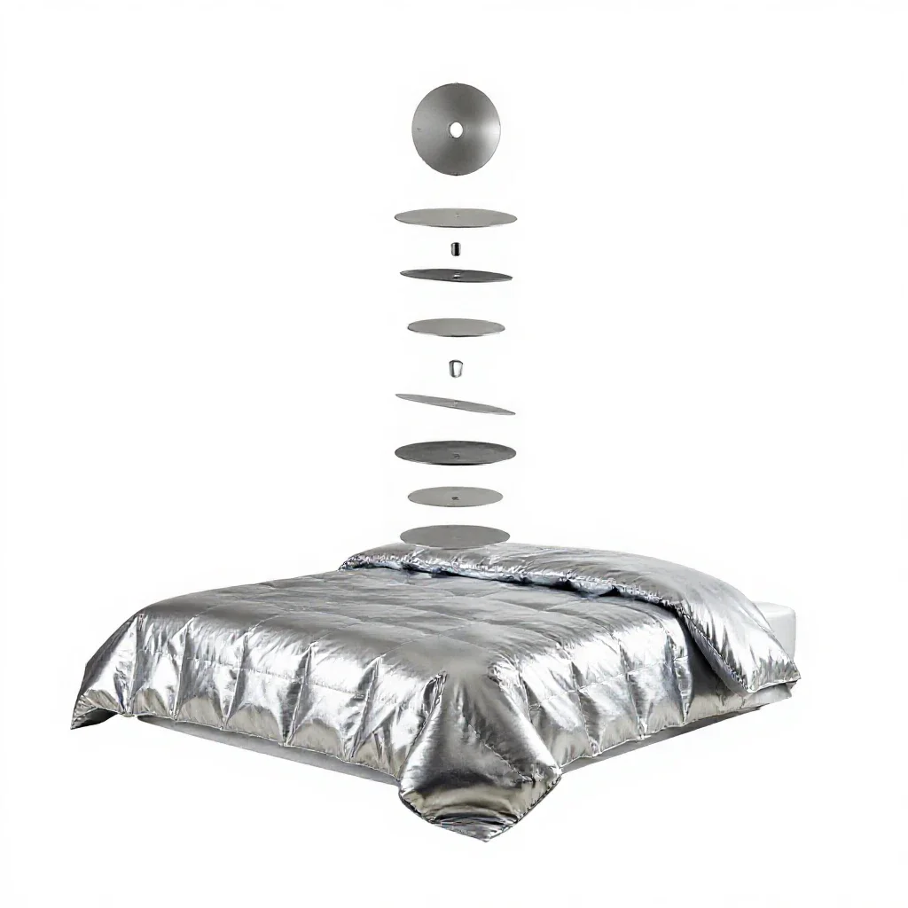Coverlet isolated on a white background