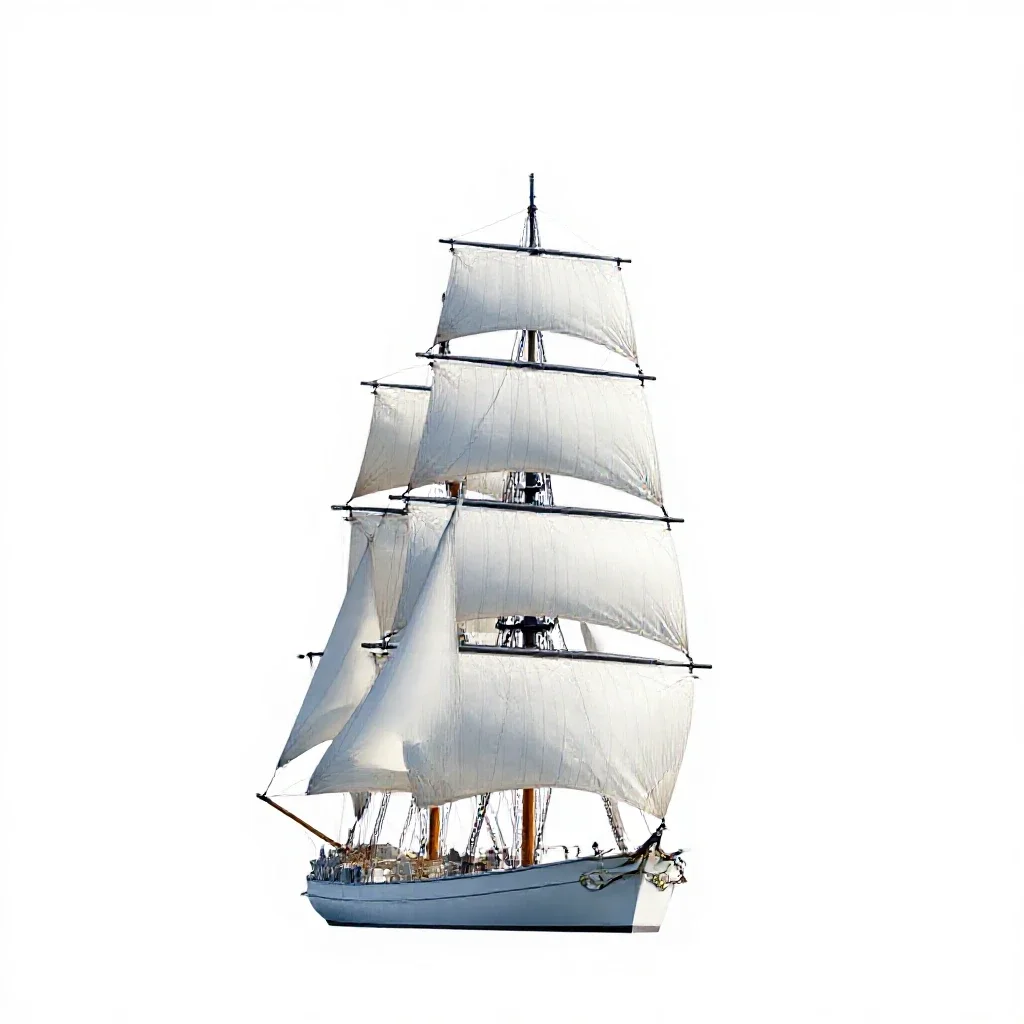 Headsail isolated on a white background