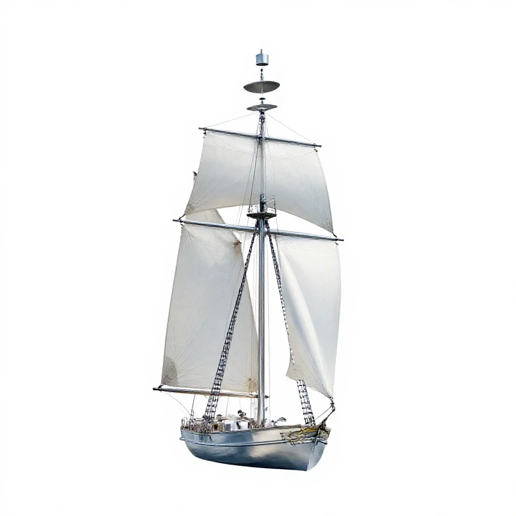Main-topsail isolated on a white background