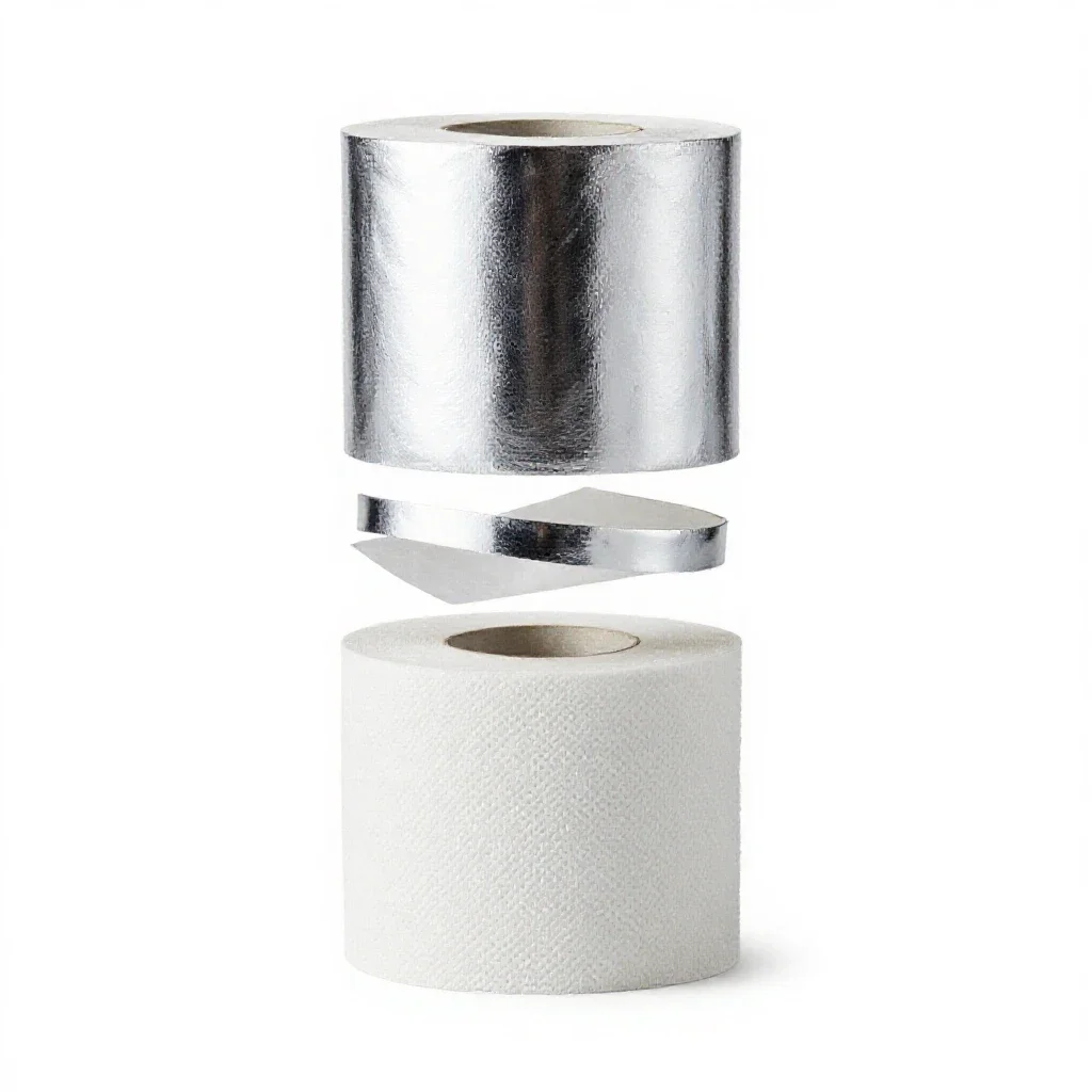 Paper towel isolated on a white background