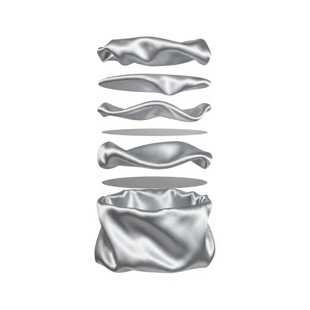 Satin isolated on a white background