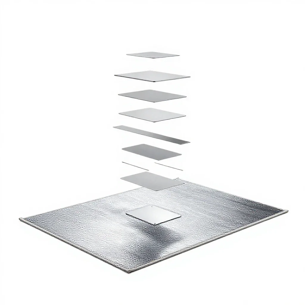 Scatter rug isolated on a white background
