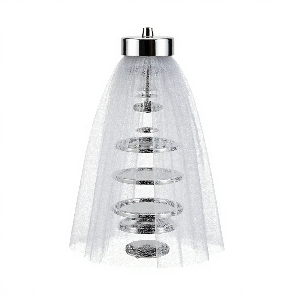 Tulle isolated on a white background