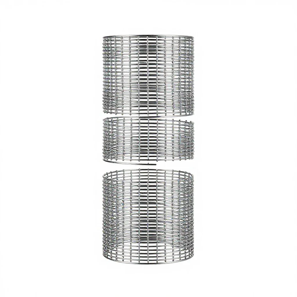 Wire cloth isolated on a white background